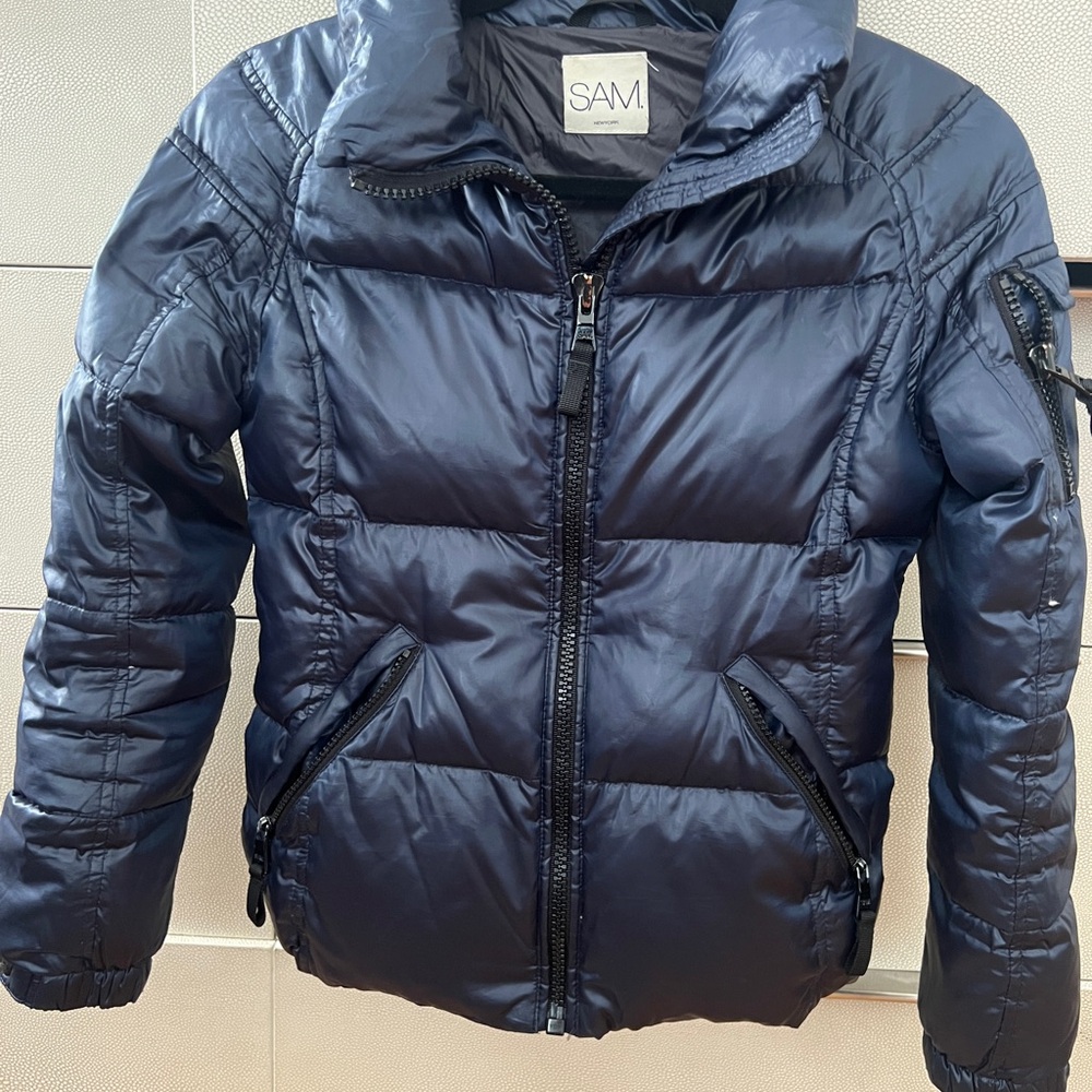 SAM. Navy blue Puffer Jacket